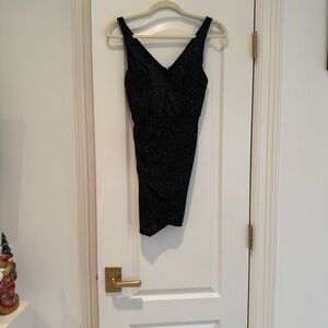 Chic Black Sparkle Mini Dress